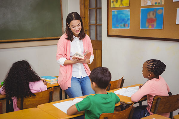 Reading out loud to classroom