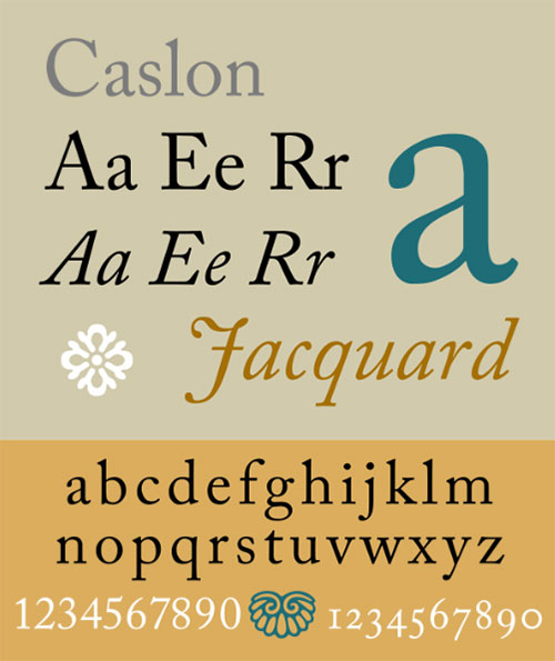 Caslon typeface
