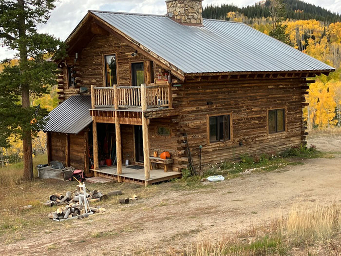 Avi's cabin in the Rocky Mountains