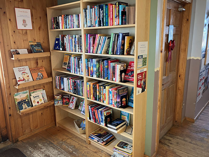 Bookshelves at the Clark General Store