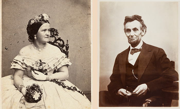 Mary Todd and Abraham Lincoln