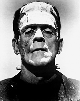 Boris Karloff as Frankenstein's monster