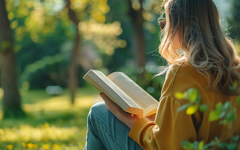 woman reading
