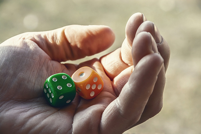 throwing the dice