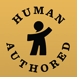 human authored logo from Authors Guild